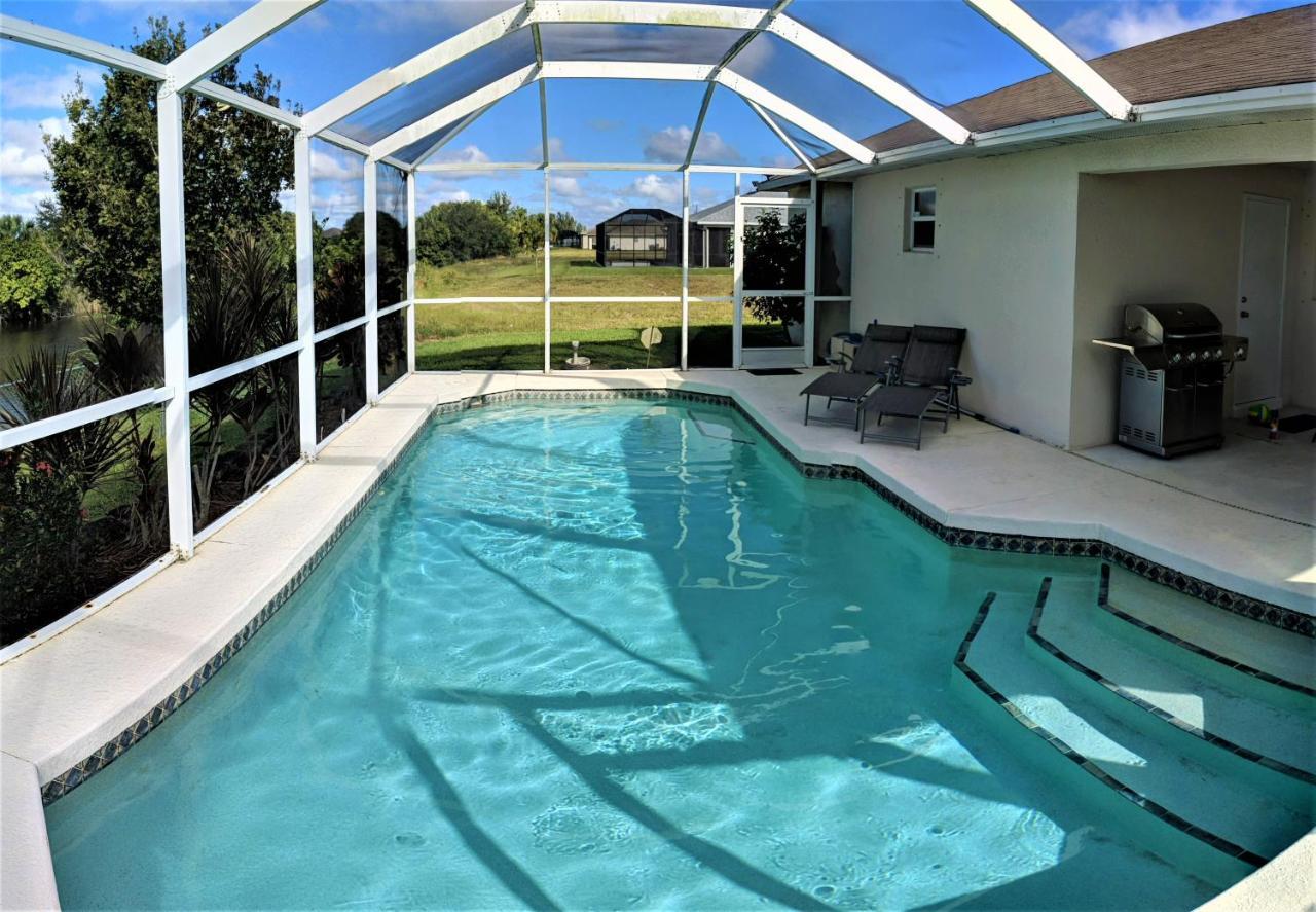 Villa Luhna 3 Bed / 2 Bath Canalfront Heated Pool Cape Coral Dış mekan fotoğraf